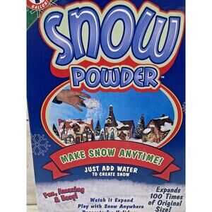Instant Christmas Snow Powder Just Add Water Great Kids Science Holiday Fun